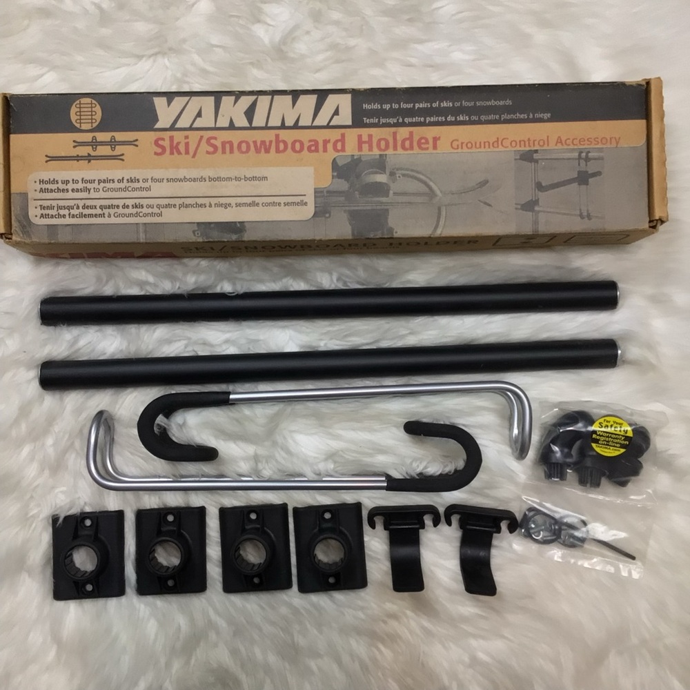 New YAKIMA Ground Control Ski/Snowboard Holder 4 Pair Skis Or 4 Snowboards 05109